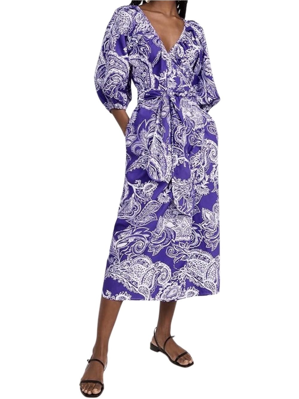 Mara Hoffman 100% Cotton Fila Wrap Dress